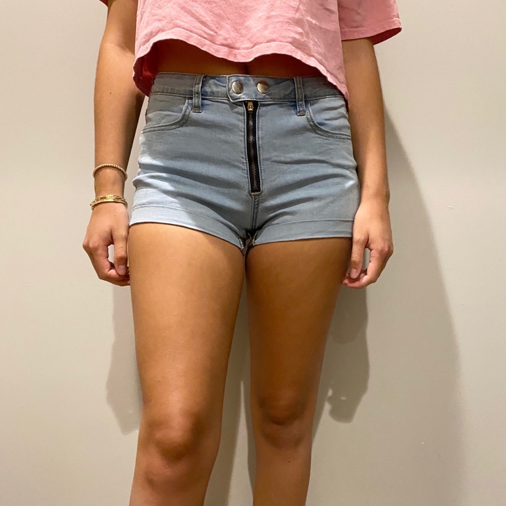 pacsun super stretch jean shorts